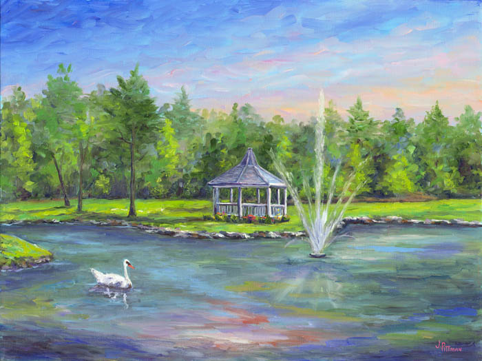 Broyhill Gazebo and Swan in Blowing Rock, NC