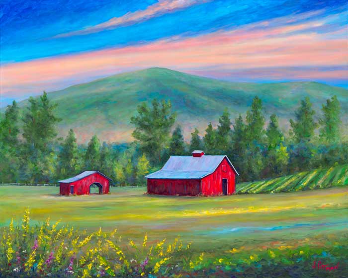 Red Barns on the VA Creeper Trail