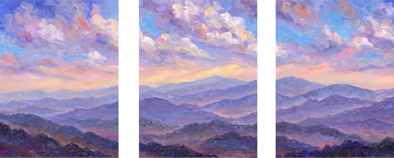 Triptych - Craggy Panorama