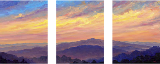Triptych - Sky over Cold Mountain.