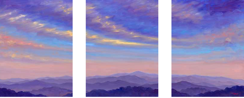 Triptych - Sky West of Asheville