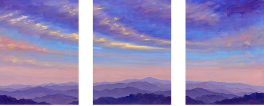 Triptych - Sky West of Asheville