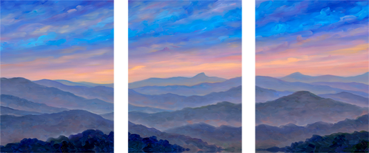 Triptych - Table Rock and Hawksbill