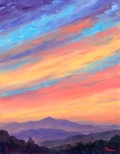 Warm sky over Cold Mountain