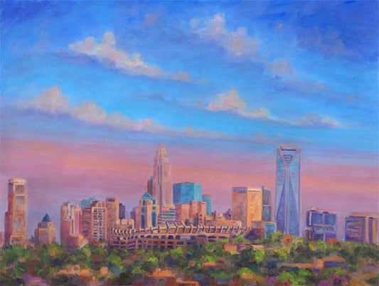 View of the Charlotte Uptown Skyline