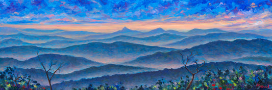 Table Rock and Hawksbill from Linn Cove Panorama