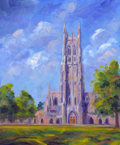 Duke University Chapel. Blue Devils in Durham NC