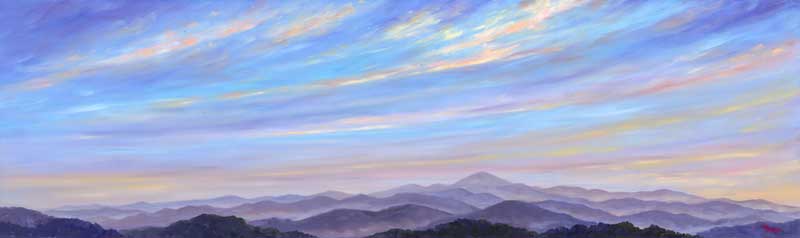 Panoramic view of Mt. Pisgah near Asheville,NC.