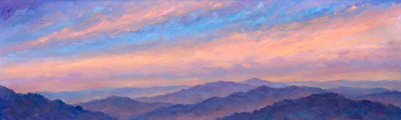 Panoramic Mountain Ridges View art