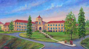 Asheville High School painting and prints