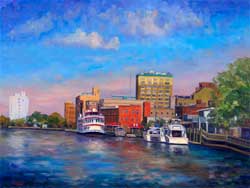 Downtown Wilmington Waterfront Painting