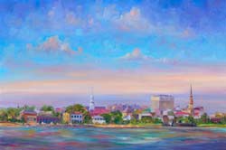 Charleston Skyline Painting