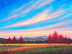 Asheville Fall Color Oil Painting