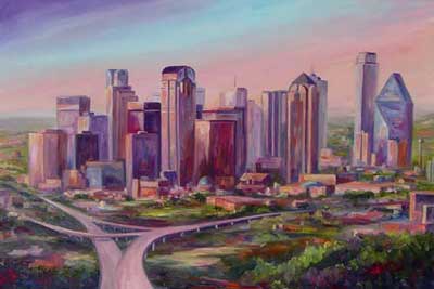 Dallas Skyline art