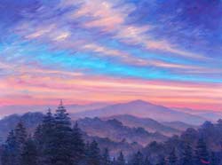Cold Mountain Evening North Carolina Artist
