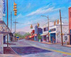 Painting of West Asheville Haywood Road