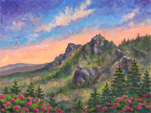 Painting of Grandfather Mountain
