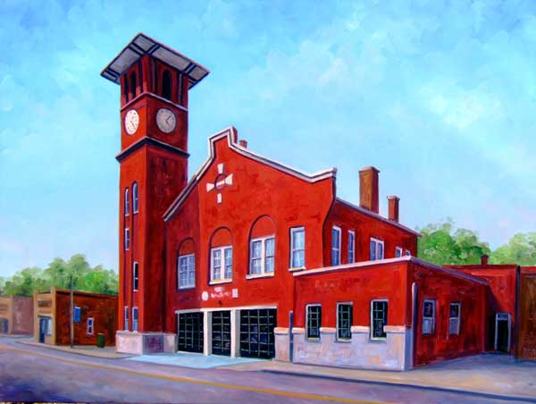 Fire Station Clock Tower Henderson NC