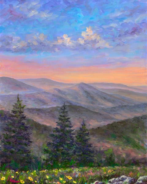 Jane Bald View oil painting on canvas