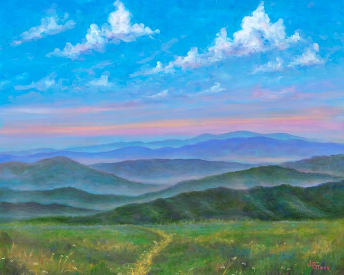 Max Patch View oil painting - Appalachian Trail