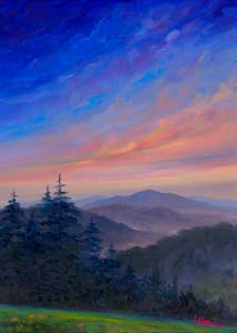 Blue Ridge Parkway Oil Painting