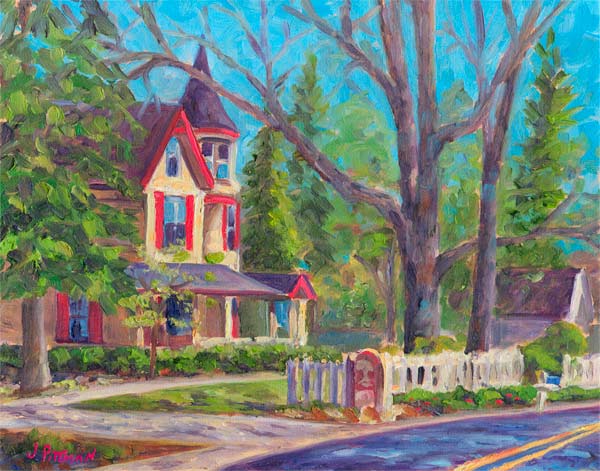 The Oaks in Saluda, NC oil on Canvas