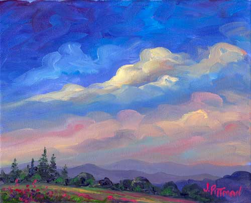 Blue Ridge Mountain Oil Painting