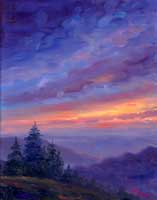 Sunset over the Blue Ridge Painting