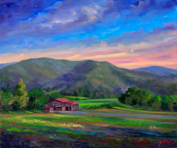 Painting and Prints of Claxton Farms in Weaverville NC