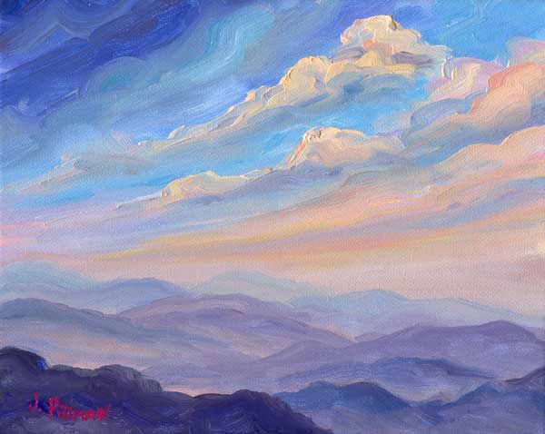 Small Mountain Oil Painting