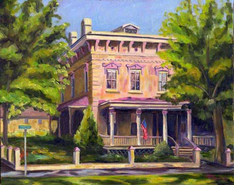 Zebulon Latimer House Oil Painting on canvas Wilmington NC cape fear Prints Giclee
