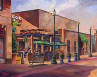 Laughing Seed Cafe - OIl Painting Asheville Art