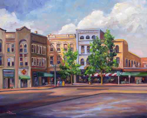 Pack Square Painting - Asheville Art