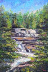 Triple Falls painting prints
