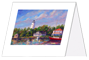 Lighthouse painting notecard gift set