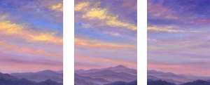 Mountain Art Triptych panel