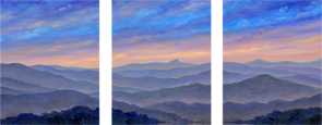 Mountain Art Triptych panel